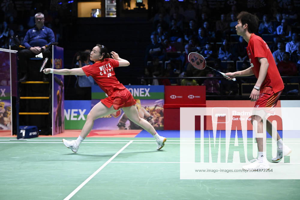 Wei Ya Xin (L) and Jiang Zhen Bang of China during mixed doubles final at the badminton Clash of Clans Arctic Open 2026 tournament in Vantaa, Finland, on October 11, 2026. - ANTTI AIMO-KOIVISTO Finland YWKT7MbI95s