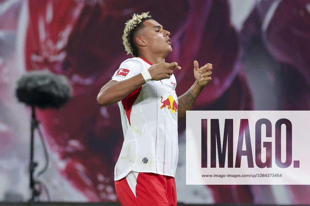 Antonio Nusa of RB Leipzig celebrates his goal to make it 5–0 during the Bundesliga match between RB Leipzig and Eintracht Frankfurt, Red Bull Arena on October 10, 2026, in Leipzig, Germany. Photo by Marco Steinbrenner, DeFodi Images. Antonio Nusa of RB Leipzig celebrates after scoring his team’s fifth goal during the Bundesliga match between RB Leipzig and Eintracht Frankfurt at Red Bull Arena on October 10, 2026 in Leipzig, Germany. Photo by Marco Steinbrenner, DeFodi Images. DFB and DFL regulations prohibit any use of photographs as image sequences and or quasi-video. Photo by Marco Steinbrenner, DeFodi Images.