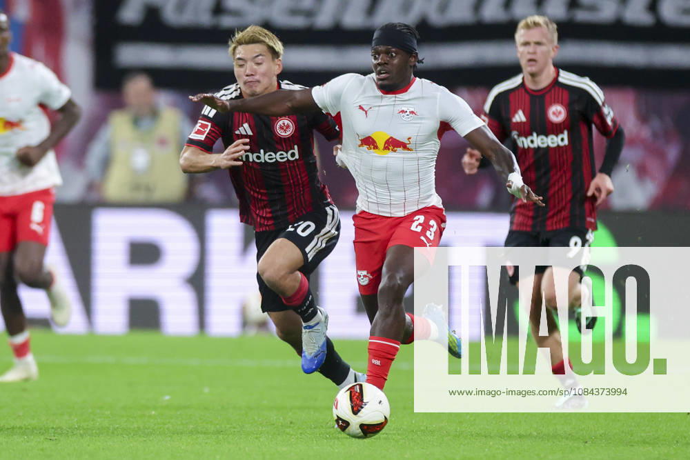 Ritsu Doan of Eintracht Frankfurt and Castello Lukeba of RB Leipzig battle for the ball during the Bundesliga match between RB Leipzig and Eintracht Frankfurt, Red Bull Arena on October 10, 2026, in Leipzig, Germany. Photo by Marco Steinbrenner, DeFodi Images. Ritsu Doan of Eintracht Frankfurt and Castello Lukeba of RB Leipzig battle for the ball during the Bundesliga match between RB Leipzig and Eintracht Frankfurt at Red Bull Arena on October 10, 2026 in Leipzig, Germany Photo by Marco Steinbrenner, DeFodi Images DFB and DFL regulations prohibit any use of photographs as image sequences and or quasi-video. Photo by Marco Steinbrenner, DeFodi Images