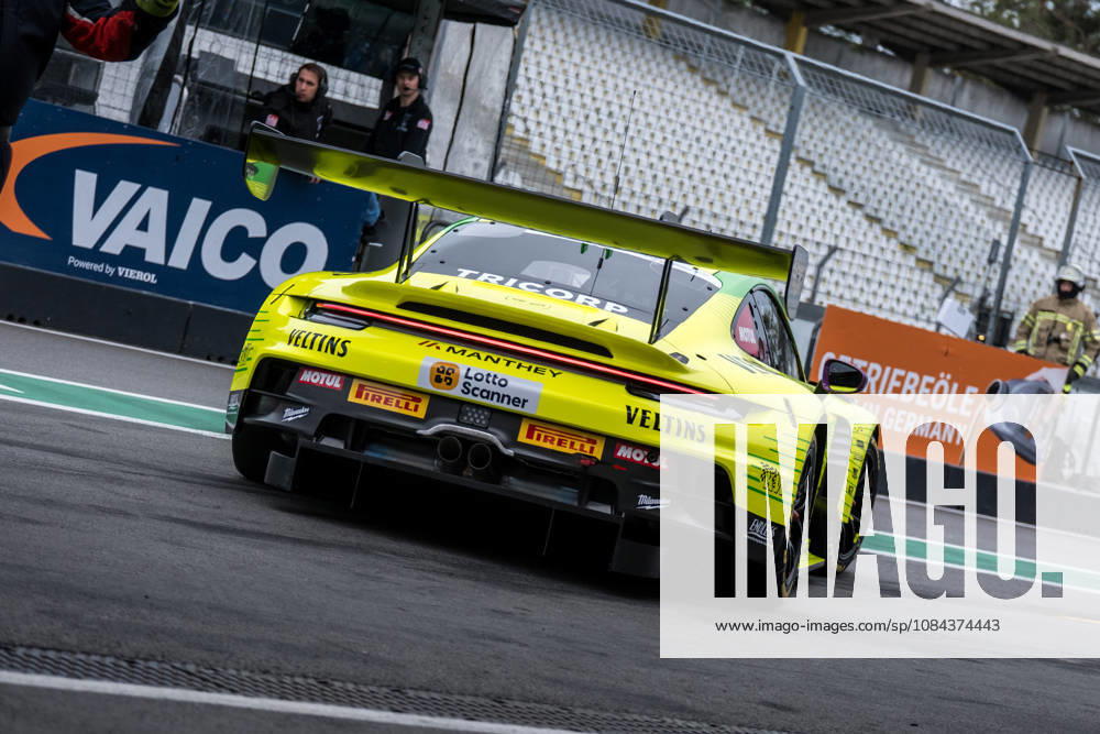 GER, Motorsports, ADAC DTM, 2026 Season, Hockenheimring, Thomas Preining (Austria), Manthey, Porsche 911 GT3 R, No. 91 in the pits at the DTM finale in Hockenheim, Hockenheim, Hockenheimring, Baden-Württemberg, Germany