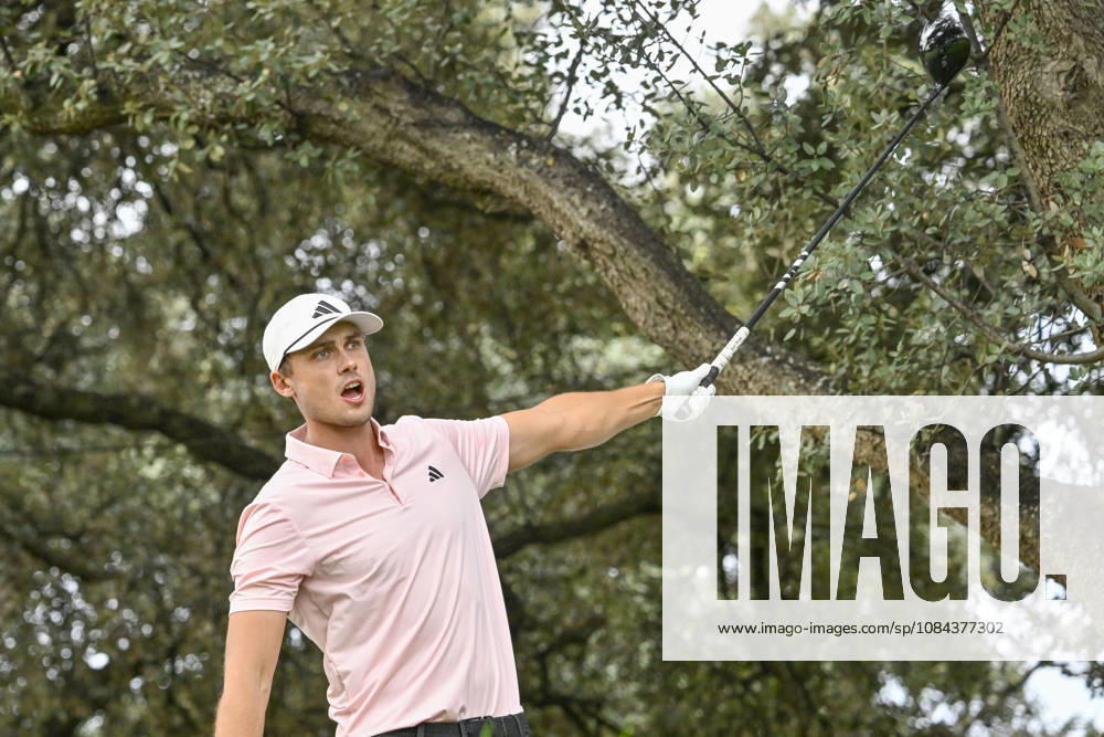 LUDVIG o¦BERG of Sweden hits the ball off the tee during the Open de EspaoÂ±a presented by Madrid at Club de Campo Villa de Madrid on October 11, 2026 in Madrid, Spain. Madrid Spain - ZUMAc312 20261011_zsp_c312_027
