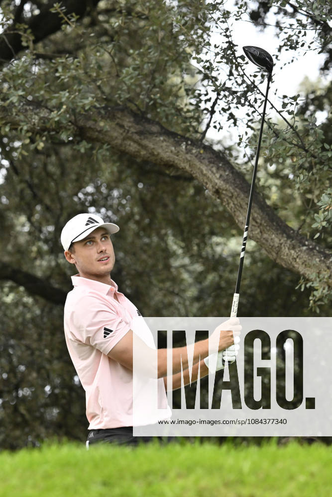 LUDVIG o¦BERG of Sweden hits the ball off the tee during the Open de EspaoÂ±a presented by Madrid at Club de Campo Villa de Madrid on October 11, 2026 in Madrid, Spain. Madrid Spain - ZUMAc312 20261011_zsp_c312_028