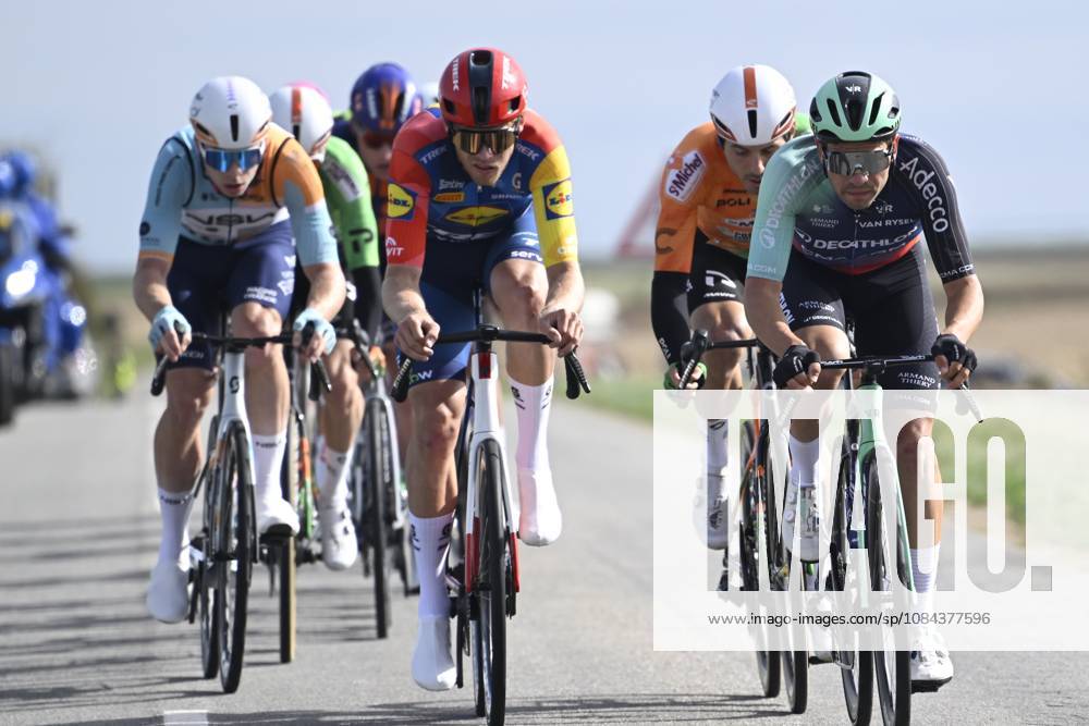 Paris Tours 2026 Cycling Race TOURS, FRANCE - OCTOBER 11 : Soderqvist Jakob (SWE) of Lidl - Trek, Bissegger Stefan (SUI) of Decathlon CMA CGM Team during the 120th edition of Paris Tours an UCI ProSeries 1.Pro one day cycling road race for Men Elite of 216.2 km with start in Chartres and finish in Tours on October 11, 2026 in Tours, France, 11 10 2026 ( Motordriver Guy De Vuyst - Tours France