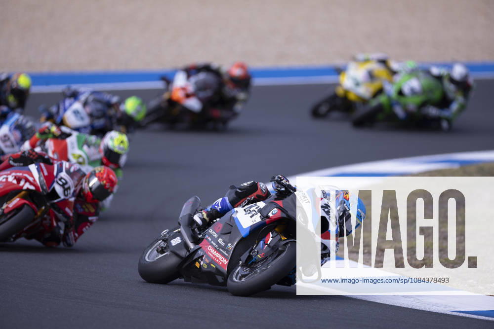 ESTORIL, PORTUGAL - OCTOBER 11: Miguel Oliveira of Portugal and Rokit BMW Motored WorldSBK Team competes during the Superpole Race during day three of the World Superbikes Estoril Round at Circuito Estoril on October 11, 2026 in Estoril, Portugal Cascais Portugal - ZUMAl192 20261011_zsp_l192_015