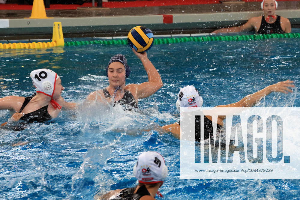 GER, DEU, Germany Women s Water Polo, Water Polo Champions League Qualifiers, 2026 Season, Berlin, Spandau 04 vs. Pallanuoto Trieste Anne Rieck Spandau 04 10, Akari Inaba Spandau 04 2, Alejandra Aznar Pallanuoto Trieste 11 nordphoto GmbH Engler Berlin Schwimhalle Schöneberg Berlin Germany