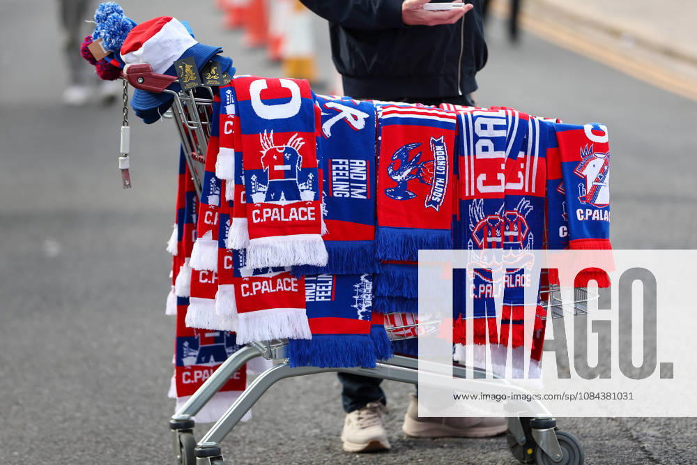 11th October 2026; Selhurst Park, London, England; Premier League Football, Crystal Palace versus Nottingham Forest; Merchandise on sale outside Selhurst Park stadium KatiexChan