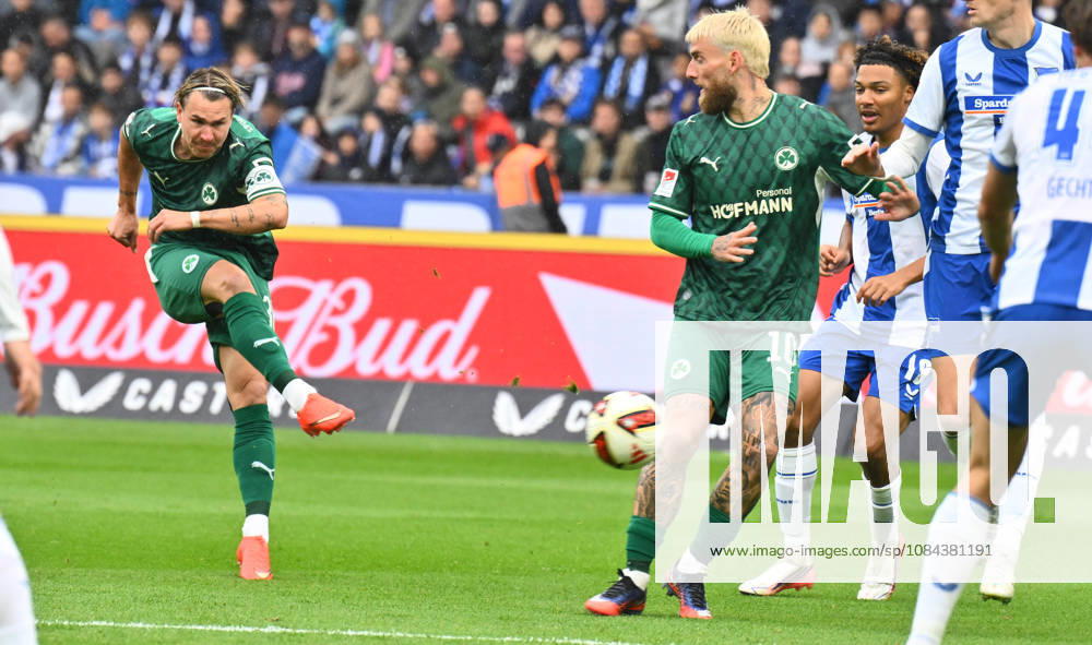 Soccer Season 2026–2027, Matchday 2, Bundesliga, Hertha BSC Berlin vs. SpVgg Greuther Fürth (Kleeblatt), Sports photo by Zink . DFL regulations prohibit any use of photographs as image sequences and or quasi-video; for editorial use only for editorial use only. Felix Klaus 30, SpVgg Greuther Fürth