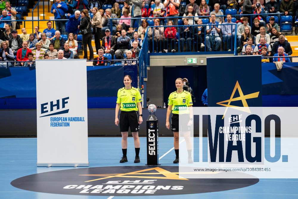 HSG Blomberg Lippe (GER) vs. Odense Handbold (DEN), Handball, EHF Champions League Women, Group Stage, October 11, 2026, 2026–2027 Season, Simona Raluca Stancu (Lemgo) and Andrea Alejandra Pepe (Lemgo), referees, Phoenix Contact Arena, Germany