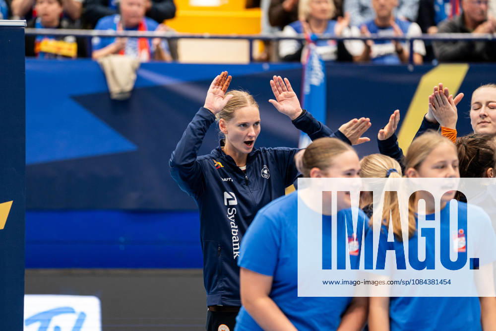 HSG Blomberg Lippe (GER) vs. Odense Handbold (DEN), Handball, EHF Champions League Women, Group Stage, October 11, 2026, 2026–2027 Season, Lemgo Johanna Bundsen Odense Handbold, No. 01 during warm-ups at the Lemgo Phoenix Contact Arena, Germany