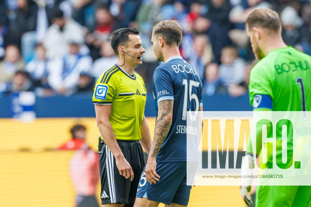 Referees Konrad Oldhafer and Michael Steinwender of VfL Bochum discuss during the 2. Bundesliga match between VfL Bochum and Arminia Bielefeld at the Ruhrstadion on October 11, 2026, in Bochum, Germany. Photo by Mario Hommes, DeFodi Images. Referees Konrad Oldhafer and Michael Steinwender of VfL Bochum discuss during the 2nd Bundesliga match between VfL Bochum and Arminia Bielefeld at Vonovia Ruhrstadion on October 11, 2026 in Bochum, Germany. Photo by Mario Hommes, DeFodi Images. DFB and DFL regulations prohibit any use of photographs as image sequences and or quasi-video. Photo by Mario Hommes, DeFodi Images.
