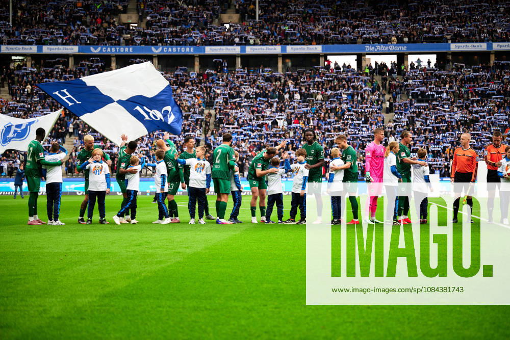 Atmosphere at the Olympic Stadium in Berlin, Hertha fans, kids, GER, Hertha BSC vs. SPVGG Greuther Fürth, 2. Bundesliga, 2026–27 season, Matchday 7, October 11, 2026 DFL regulations prohibit any use of photographs as image sequences and or quasi-video GER, Hertha BSC vs. SPVGG Greuther Fürth, 2. Bundesliga, 2026–27 season, Matchday 7, October 11, 2026, Berlin