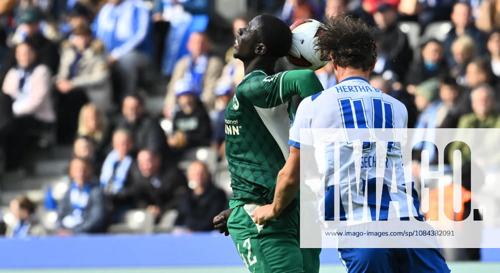 Soccer Season 2026–2027, Bundesliga Matchday 2: Hertha BSC Berlin vs. SpVgg Greuther Fürth (Kleeblatt) Sports Photo by Zink . DFL regulations prohibit any use of photographs as image sequences and or quasi-video. for editorial use only Omar Sillah 42, SpVgg Greuther Fürth Linus Gechter 44, Hertha BSC