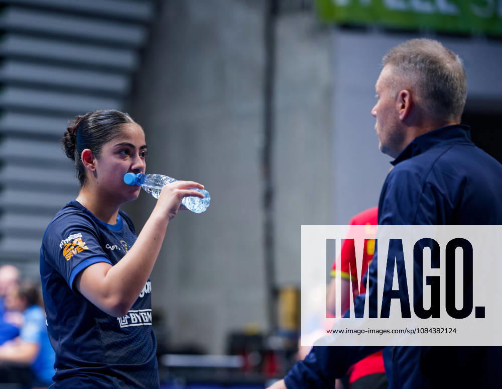 Angelina Bebawy of Sweden (photo ms0987b) at the 2026 European Table Tennis Championships in Ljubljana LJUBLJANA, SLOVENIA, OCTOBER 11, 2026 Angelina Bebawy of Sweden (photo ms0987b) in action at the European Table Tennis Championships at Stozice Arena in Ljubljana, Slovenia. Photo by Manfred Schillings. Ljubljana, Stozice Arena, Slovenia