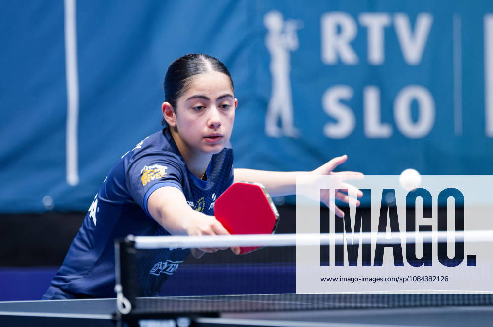 Angelina Bebawy of Sweden (photo ms0998b) at the 2026 European Table Tennis Championships in Ljubljana LJUBLJANA, SLOVENIA, OCTOBER 11, 2026 Angelina Bebawy of Sweden (photo ms0998b) in action at the European Table Tennis Championships at Stozice Arena in Ljubljana, Slovenia. Photo by Manfred Schillings. Ljubljana, Stozice Arena, Slovenia