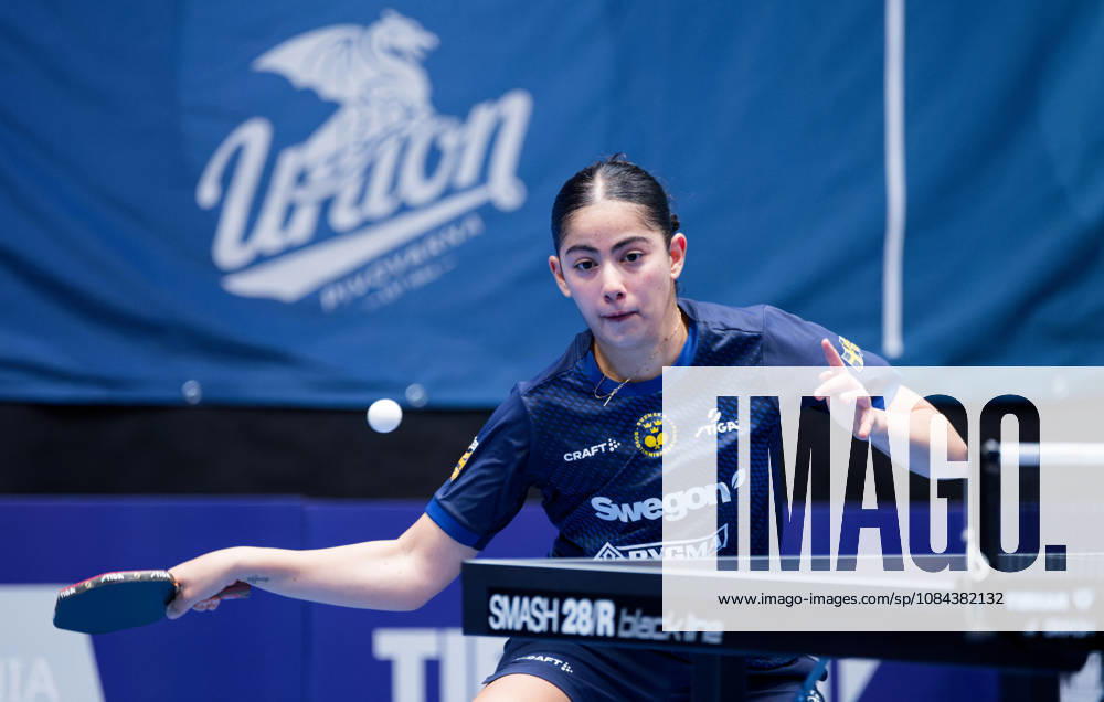 Angelina Bebawy of Sweden (photo ms1006b) at the 2026 European Table Tennis Championships in Ljubljana LJUBLJANA, SLOVENIA, OCTOBER 11, 2026 Angelina Bebawy of Sweden (photo ms1006b) in action at the European Table Tennis Championships at Stozice Arena in Ljubljana, Slovenia. Photo by Manfred Schillings. Ljubljana, Stozice Arena, Slovenia