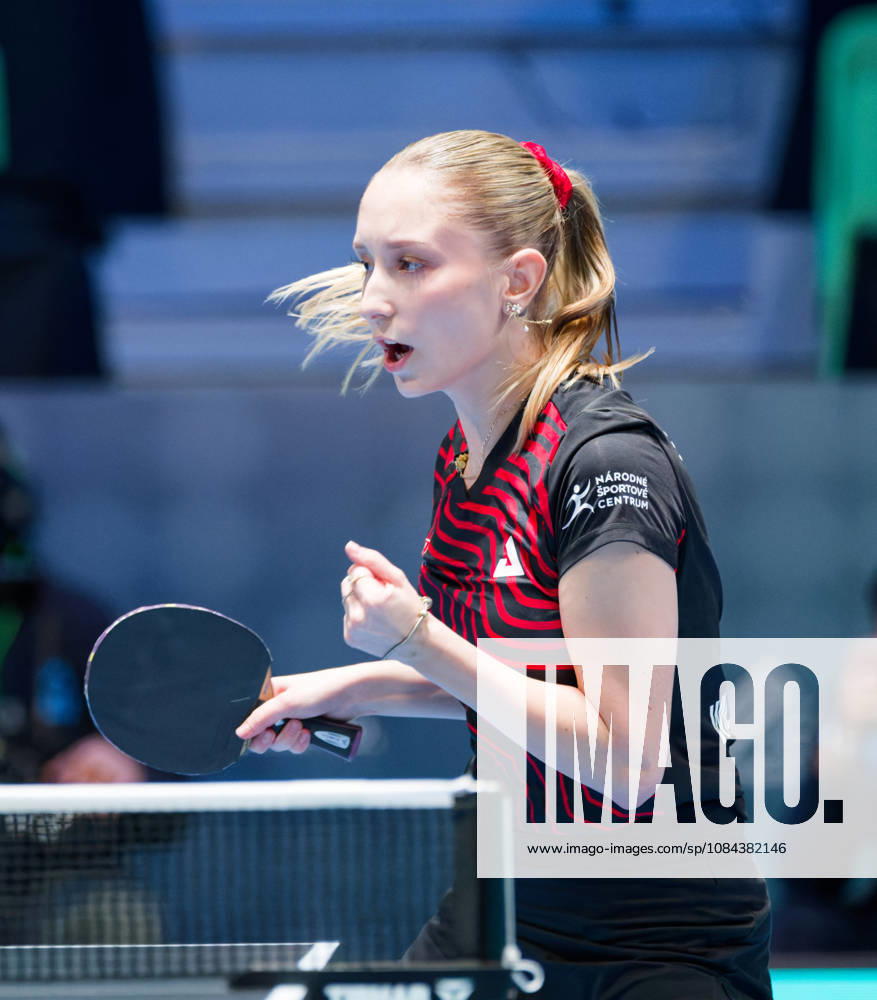 Dominika Wiltschkova of Slovakia (photo ms1029b) at the 2026 European Table Tennis Championships in Ljubljana LJUBLJANA, SLOVENIA, OCTOBER 11, 2026 Dominika Wiltschkova of Slovakia (photo ms1029b) in action at the European Table Tennis Championships at Stozice Arena in Ljubljana, Slovenia. Photo by Manfred Schillings. Ljubljana, Stozice Arena, Slovenia