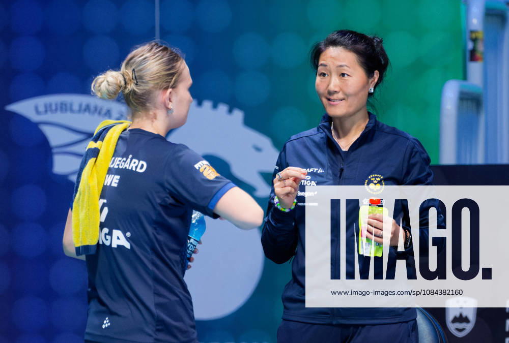 Fang Zhang of Sweden (photo ms1130b) at the 2026 European Table Tennis Championships in Ljubljana LJUBLJANA, SLOVENIA, OCTOBER 11, 2026 Fang Zhang of Sweden (photo ms1130b) in action at the European Table Tennis Championships at Stozice Arena in Ljubljana, Slovenia. Photo by Manfred Schillings. Ljubljana, Stozice Arena, Slovenia