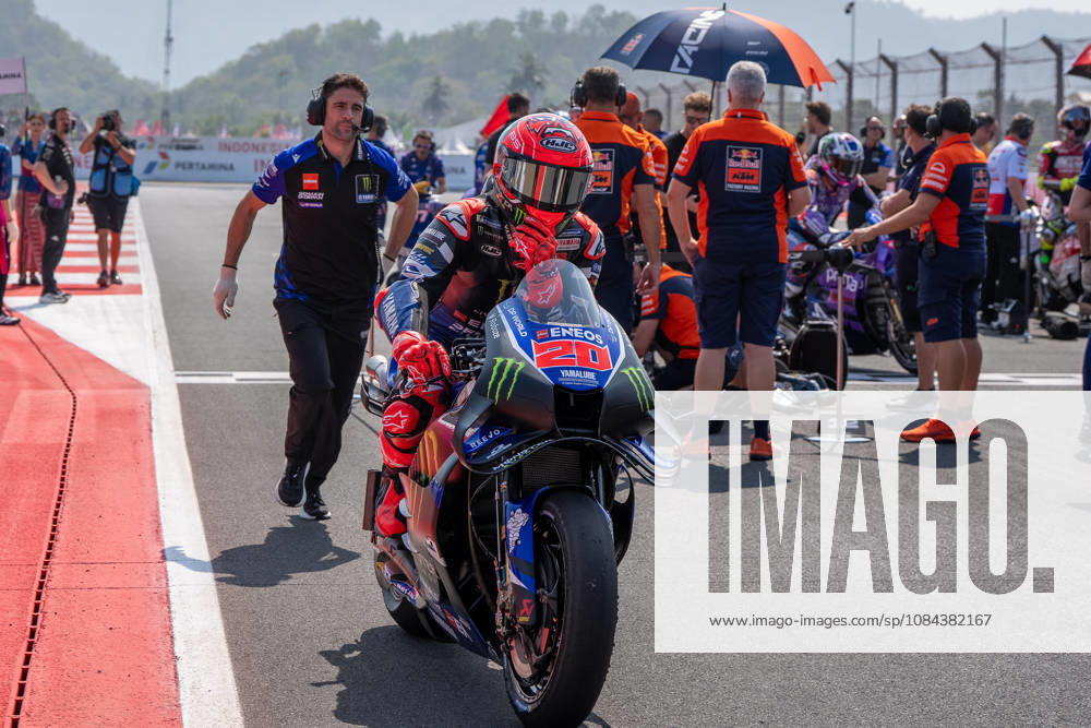 MOTO - MOTO GP - GRAND PRIX OF INDONESIA 2026 20 QUARTARARO Fabio (fra), Monster Energy Yamaha MotoGP Team, Yamaha YZR-M1, action, starting grid, grille de dÃ part during the 2026 MotoGP Pertamina Grand Prix of Indonesia on the Mandalika circuit from October 9 to 11, at West Nusa Tenggara, Indonesia - West Nusa TenggaraIndonesia
