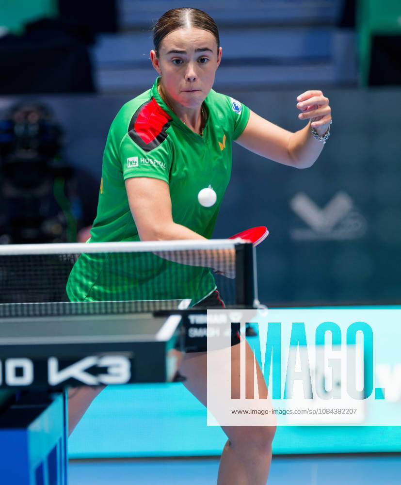 Mariana Santa Comba of Portugal (photo ms1026b) at the 2026 European Table Tennis Championships in Ljubljana LJUBLJANA, SLOVENIA, OCTOBER 11, 2026 Mariana Santa Comba of Portugal (photo ms1026b) in action at the European Table Tennis Championships at Stozice Arena in Ljubljana, Slovenia. Photo by Manfred Schillings. Ljubljana, Stozice Arena, Slovenia