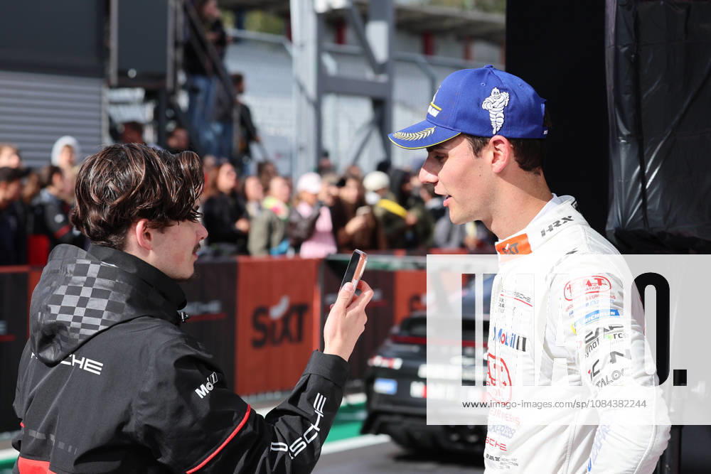 Hockenheim, Germany, October 9–11, 2026 Porsche Sixt Carrera Cup Germany 2026 Season Finale Hockenheimring Sunday Race 2 Pictured: Keagan Masters, ZA 3, being interviewed at the Hockenheimring in Baden-Württemberg