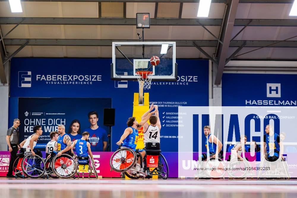 GER, Wheelchair Basketball, Men s and Women s, Season 26–27, Funke Cup, Regular Season, Thuringia Bulls, Spinto Münsterland, Jordi Ruiz, Jordan, Thuringia Bulls, Fabian Jansen, Spinto Münsterland, 99189 Elxleben, Fit In Recreation Center, Sports Hall, Thuringia, Germany