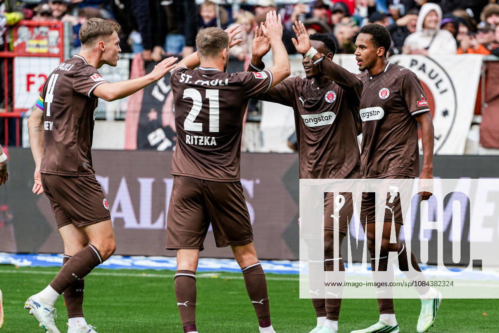 Germany Soccer 2. Bundesliga 2026–27, Matchday 7: FC St. Pauli vs. Karlsruher SC at Millerntor Stadium, Hamburg. St. Pauli 1–0. Goal for FC St. Pauli by Abdoulie Ceesay. FC St. Pauli, 9