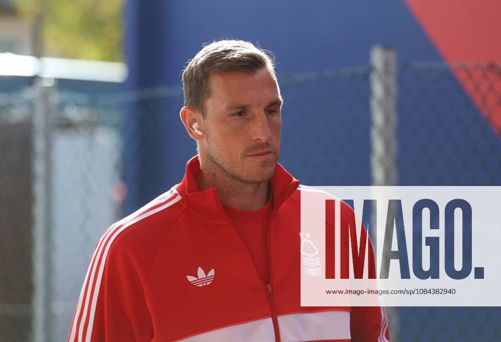 Premier League - Crystal Palace v Nottingham Forest LONDON, ENGLAND, OCTOBER 11: Chris Wood of Nottingham Forest arrives at Selhurst Park ahead of the match during The Premier League match between Crystal Palace v Nottingham Forest at Selhurst Park Stadium, London, England, on October 11. (Photo by Daniel Weir) London Selhurst Park Stadium England