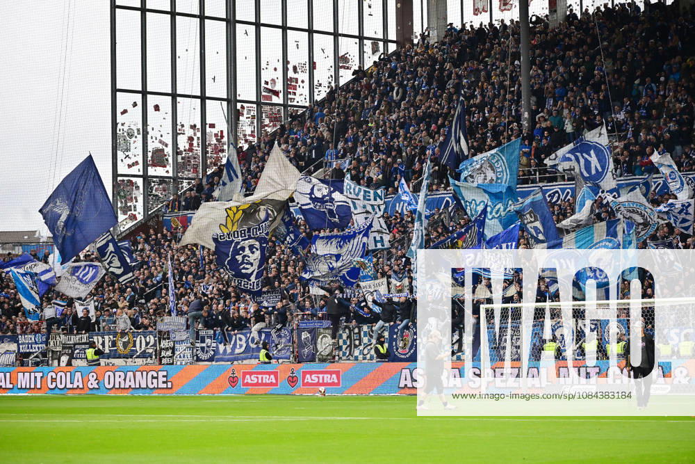 GER Soccer, Men, 2nd Division, Matchday 5, 2026–2027 Season, Hamburg, FC St. Pauli vs. Karlsruher SC Feature: Karlsruhe Fan Section DFB and DFL regulations prohibit any use of photographs as image sequences and or quasi-video Hamburg Millerntorstadion Hamburg, Germany