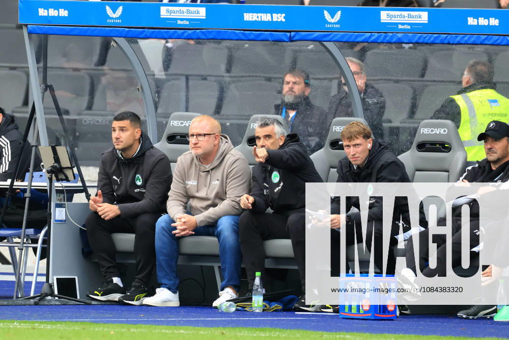 Germany, Soccer, 2. Bundesliga, Matchday, 2026–2027 Season, Berlin Olympic Stadium, Hertha BSC vs. Greuther Fürth, Coach Heiko Vogel, Greuther Fürth, 2nd Division, DFB and DFL regulations prohibit any use of photographs as image sequences and or quasi-video. nordphoto GmbH, Engler, Berlin, Berlin Olympic Stadium, Berlin, Germany