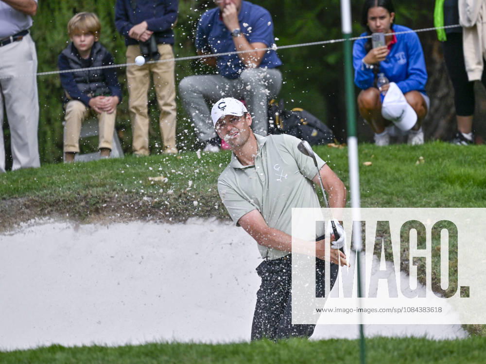 VICTOR PEREZ of France hits the ball out of the bunker during the Open de EspaoÂ±a presented by Madrid at Club de Campo Villa de Madrid on October 11, 2026 in Madrid, Spain. Open GOLF De Spain Presented By Madrid - 10.11.26 (Fourth Day) - ZUMAc312 20261011_zsp_c312_080