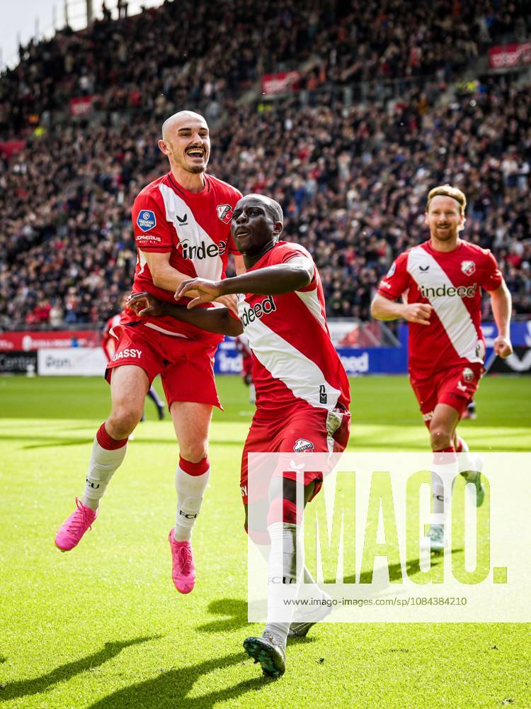 UTRECHT - Yoann Cathline of FC Utrecht celebrates the 1-0 during the Dutch Eredivisie match between FC Utrecht and Willem II at Galgenwaard Stadium on October 11, 2026, in Utrecht, the Netherlands. TOBIAS KLEUVER ANP Eredivisie 2026 27 ANPxSportx IVx 572125402 originalFilename: 572125402