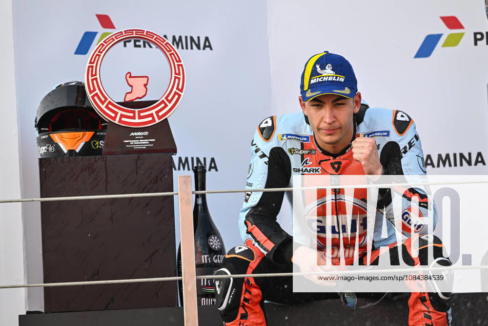 MOTO - MOTO GP - GRAND PRIX OF INDONESIA 2026 FERNANDEZ Raul (spa), Trackhouse MotoGP Team, Aprilia RS-GP26, podium, portrait during the 2026 MotoGP Pertamina Grand Prix of Indonesia on the Mandalika circuit from October 9 to 11, at West Nusa Tenggara, Indonesia - West Nusa TenggaraIndonesia