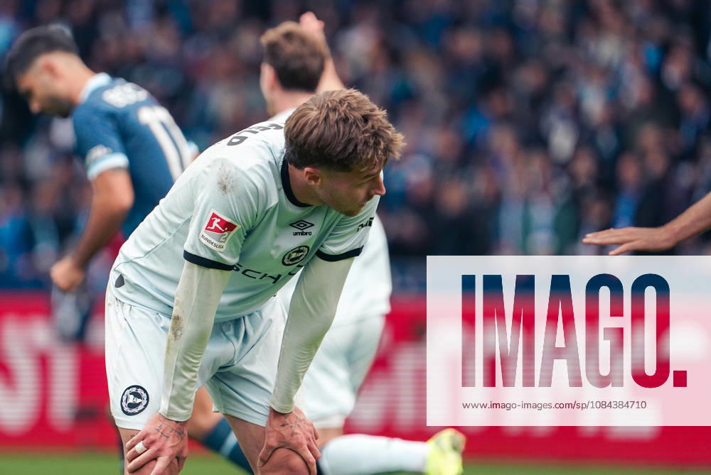 Germany Soccer 2. Bundesliga 2026–2027, Matchday 7: VfL Bochum vs. Arminia Bielefeld, Vonovia Ruhrstadion, Bochum—Gestures, Body Language, Emotion—Joel Grodowski, Arminia Bielefeld, 11