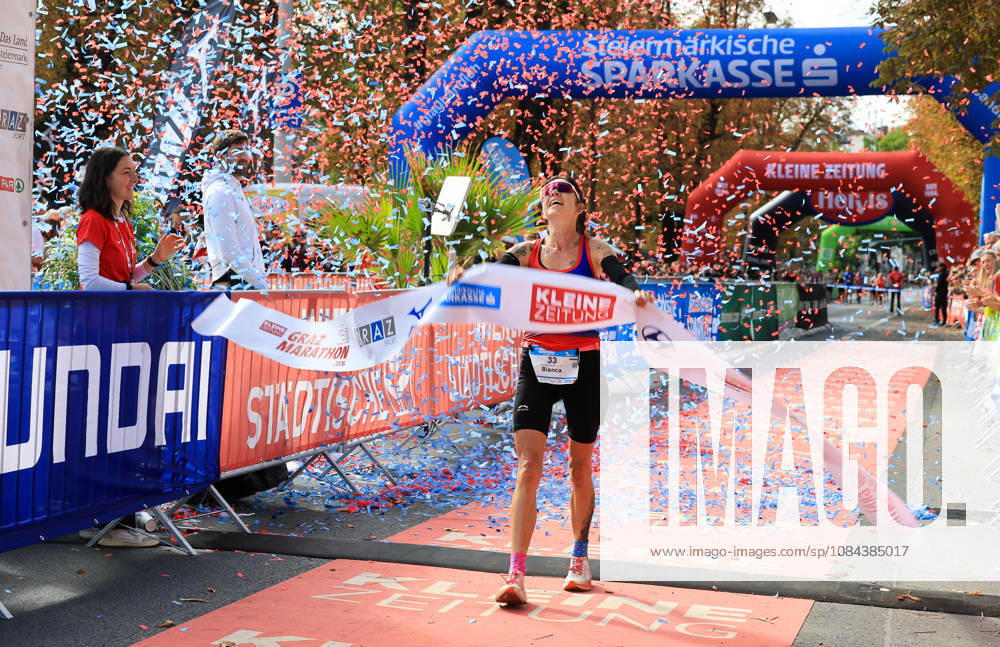 RUNNING - Graz Marathon 2026 GRAZ,AUSTRIA,11.OCT.26 - RUNNING - Graz Marathon. Image shows the rejoicing of Bianca Ederer (AUT). GEPAxpictures xWolfgangxGrebien