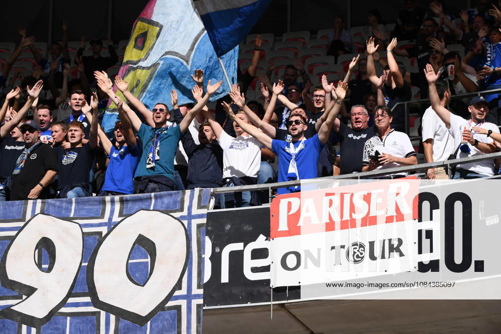 OGC Nice v RC Strasbourg Alsace - Ligue 1 McDonald s 2026 2027 Fans of Strasbourg during Ligue 1 McDonald s match between Nice and Strasbourg at Allianz Riviera Stadium on October 11, 2026 in Nice, France. Nice France