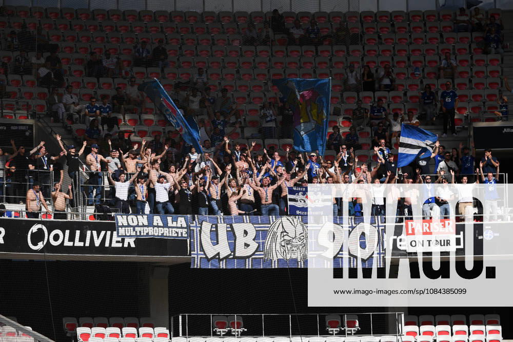 OGC Nice v RC Strasbourg Alsace - Ligue 1 McDonald s 2026 2027 Fans of Strasbourg during Ligue 1 McDonald s match between Nice and Strasbourg at Allianz Riviera Stadium on October 11, 2026 in Nice, France. Nice France