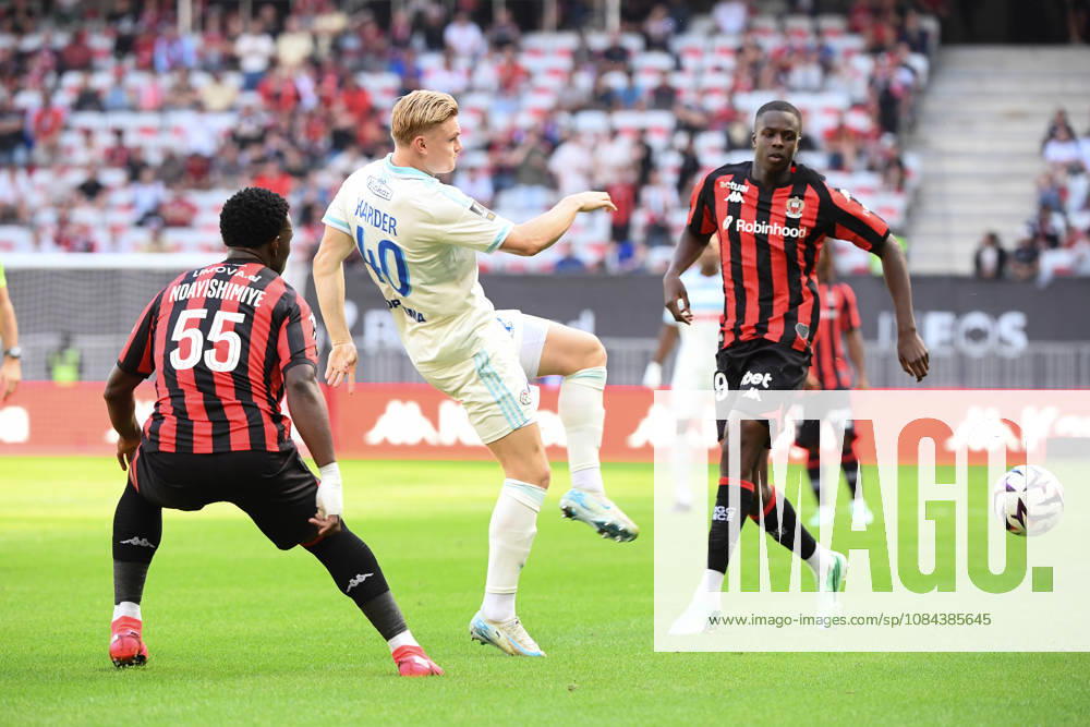 OGC Nice v RC Strasbourg Alsace - Ligue 1 McDonald s 2026 2027 Conrad HARDER of Strasbourg , Youssouf NDAYISHIMIYE of Nice and Djibril COULIBALY of Nice during Ligue 1 McDonald s match between Nice and Strasbourg at Allianz Riviera Stadium on October 11, 2026 in Nice, France. Nice France