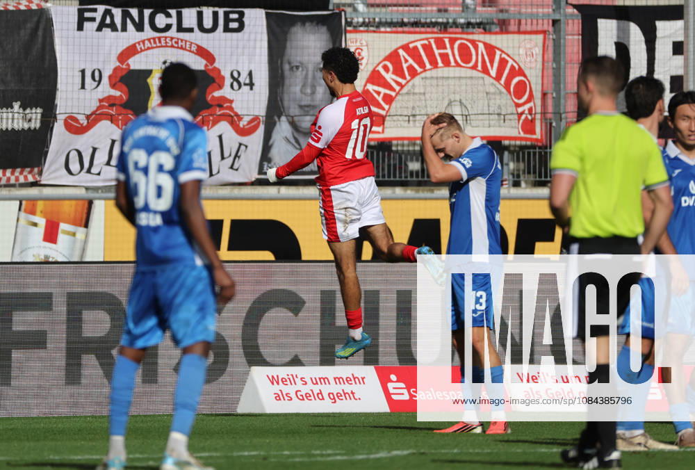 Halle, Saale, Saxony-Anhalt, Leuna, Chemistry, Stadium, Sports, Soccer, Hallescher FC (Halle), HFC, Northeast Regional League, 4th Division, Men, 2026–2027 Season, Matchday 12, HFC vs. RSV Eintracht, Goal: 1–0 by Osman Atilgan, Hallescher FC (HFC), celebration