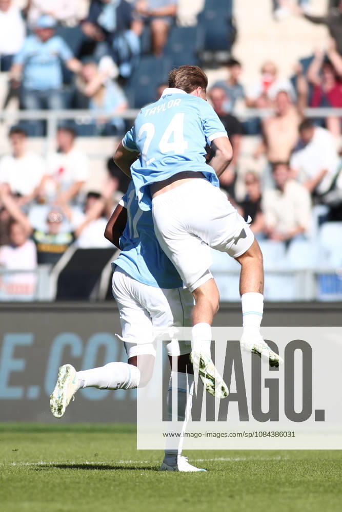 IPA89549566 - Nuno Tavares of Societa Sportiva Lazio scores the goal to make it 1-0 during the 2026 2027 Serie A match between S.S. Lazio and A.C. Monza at the Stadio Olimpico in Rome, Italy.