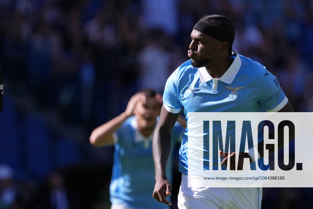 Lazios Nuno Tavares celebrates after scoring during the Serie A EniLive soccer match between Lazio and Monza at the Rome s Olympic stadium, Italy - Sunday October 11, 2026 - Soccer ( Photo by Alfredo Falcone LaPresse )