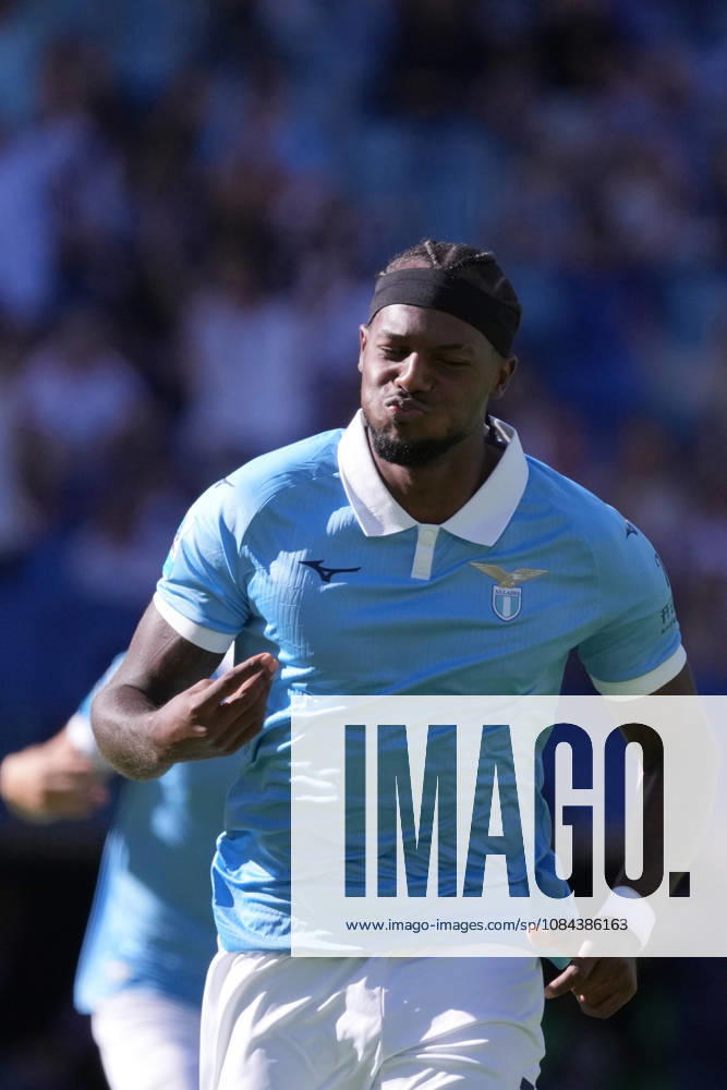 Lazios Nuno Tavares celebrates after scoring during the Serie A EniLive soccer match between Lazio and Monza at the Rome s Olympic stadium, Italy - Sunday October 11, 2026 - Soccer ( Photo by Alfredo Falcone LaPresse )