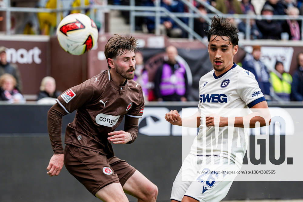 Germany Soccer 2. Bundesliga 2026–27, Matchday 7: FC St. Pauli vs. Karlsruher SC at Millerntor Stadium, Hamburg; St. Pauli: Connor Metcalfe (24), Karlsruher SC: Danyal Zor (26)