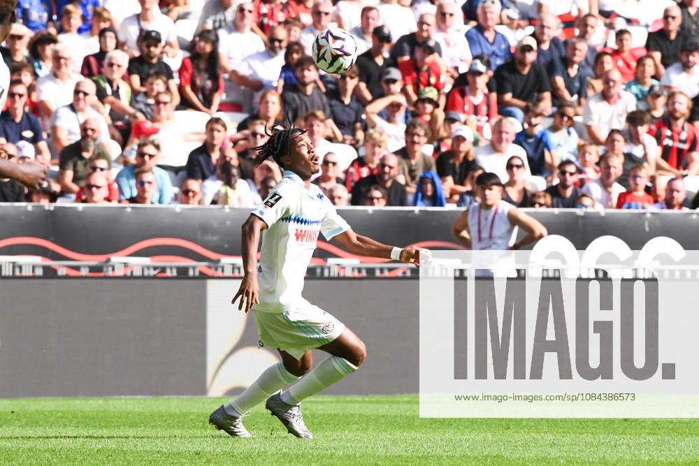 OGC Nice v RC Strasbourg Alsace - Ligue 1 McDonald s 2026 2027 Samuel AMO-AMEYAW of Strasbourg during Ligue 1 McDonald s match between Nice and Strasbourg at Allianz Riviera Stadium on October 11, 2026 in Nice, France. Nice France