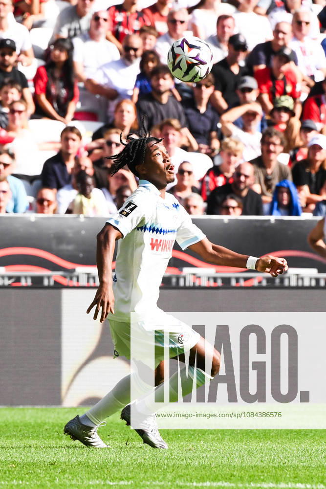 OGC Nice v RC Strasbourg Alsace - Ligue 1 McDonald s 2026 2027 Samuel AMO-AMEYAW of Strasbourg during Ligue 1 McDonald s match between Nice and Strasbourg at Allianz Riviera Stadium on October 11, 2026 in Nice, France. Nice France