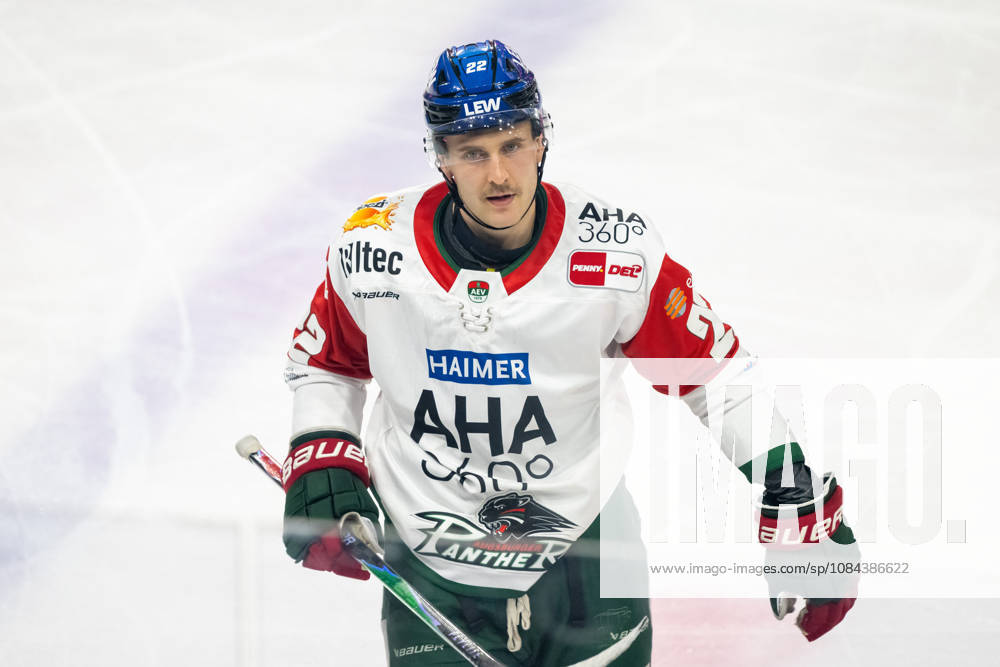 Noel Hoefenmayer of the Augsburger Panther, 22, on his way to the penalty box; Krefeld Pinguine vs. Augsburger Panther, ice hockey, Penny DEL, Matchday 8, 2026–2027 season, October 11, 2026, Krefeld Pinguine vs. Augsburger Panther, Ice Hockey, Penny DEL, Matchday 8, 2026–2027 Season, October 11, 2026, Krefeld