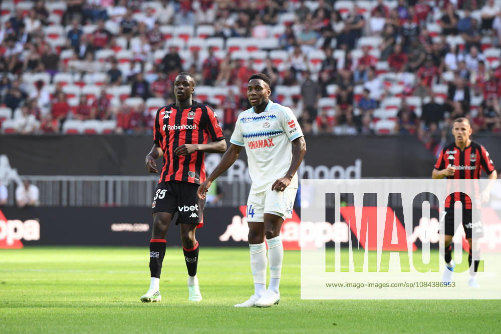 OGC Nice v RC Strasbourg Alsace - Ligue 1 McDonald s 2026 2027 Djibril COULIBALY of Nice and Dario Essugo of Strasbourg during Ligue 1 McDonald s match between Nice and Strasbourg at Allianz Riviera Stadium on October 11, 2026 in Nice, France. Nice France