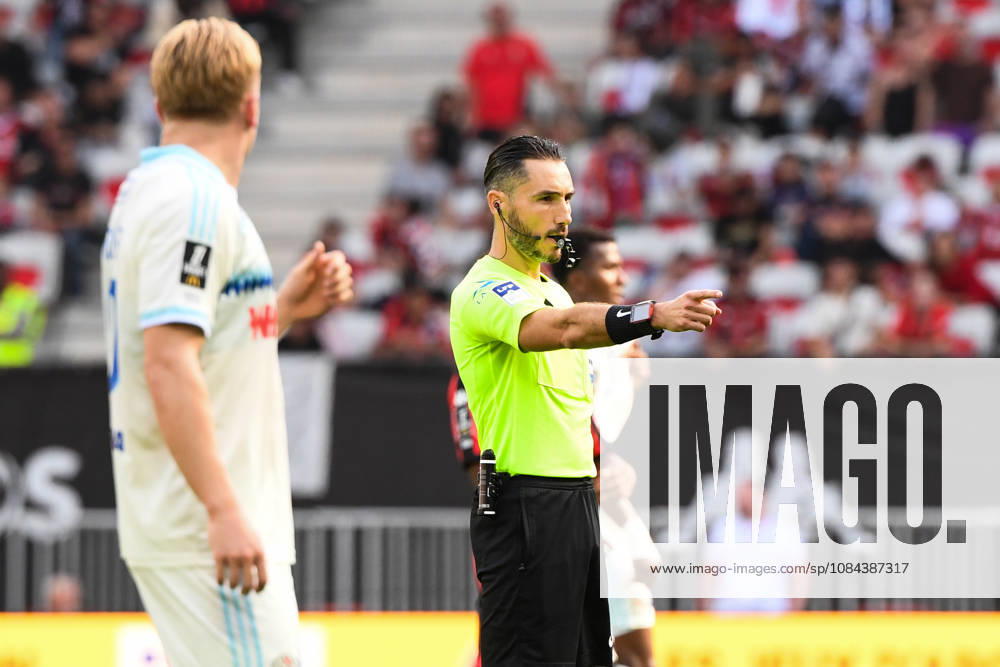 OGC Nice v RC Strasbourg Alsace - Ligue 1 McDonald s 2026 2027 Jeremie PIGNARD referee during Ligue 1 McDonald s match between Nice and Strasbourg at Allianz Riviera Stadium on October 11, 2026 in Nice, France. Nice France