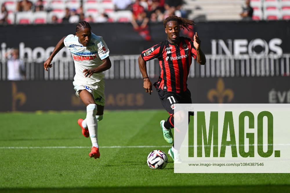 Elye Wahi (OGCN) - Ligue 1 McDonalds match between OGC Nice and Racing Club de Strasbourg Alsace on October 11, 2026 at the Allianz Riviera Stadium in Nice.