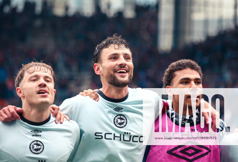 Germany Soccer 2. Bundesliga 2026–2027, Matchday 7: VfL Bochum vs. Arminia Bielefeld, Vonovia Ruhrstadion, Bochum; Maximilian Bauer of Arminia Bielefeld celebrates a goal; 5, Bochum, Vonovia Ruhrstadion, Germany