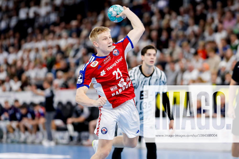 Kiel, October 11, 2026; Handball, 1st Bundesliga 2026–27, THW Kiel vs. Handball Club Hamburg; Frederik Bo Andersen, HC Hamburg, 21